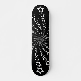 Sternenspirale: Weiße Sterne: Skateboard
