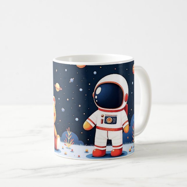 Sternenstaub-Berg-Welterkunder Kaffeetasse (VorderseiteRechts)