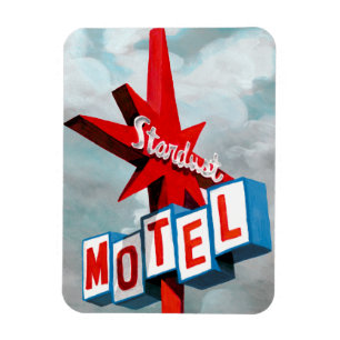 Sternenstaub-Motelschild Magnet