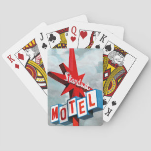 Sternenstaub-Motelschild Spielkarten