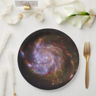 Sternentstehung im Pinwheel: M101 Galaxie Pappteller