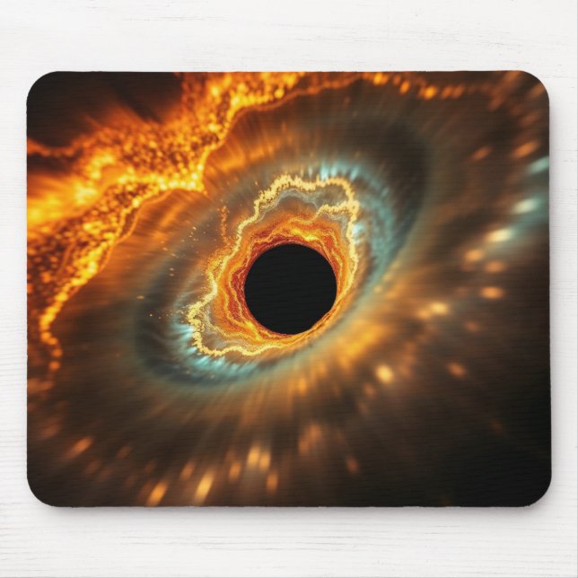 Sternenverschlinger – Kosmische Schwarze Loch Erup Mousepad (Vorne)