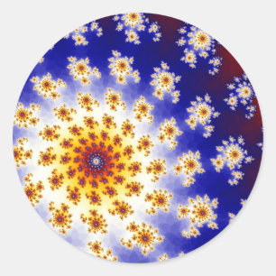 Sternexplosion-Aufkleber Runder Aufkleber