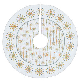 Sternexplosion aus dem Mittelalter Streifen Polyester Weihnachtsbaumdecke