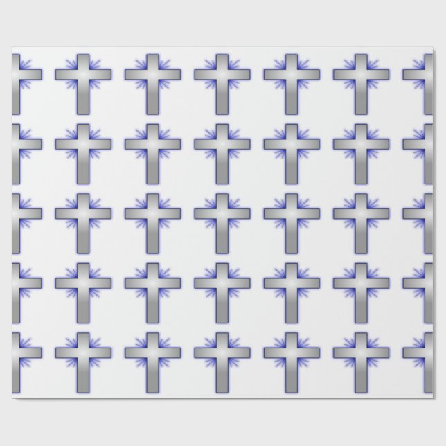 STERNEXPLOSION CROSS GESCHENKPAPIER (Flach)