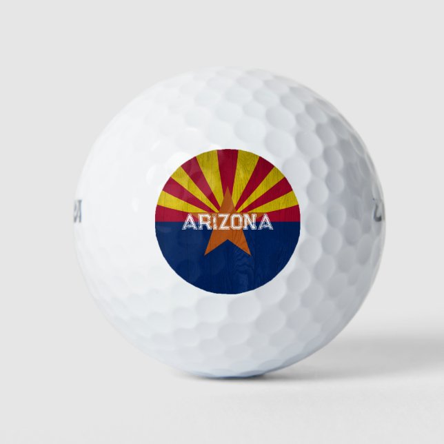 Sternexplosion der Flagge von Arizona Golfball (Vorderseite)