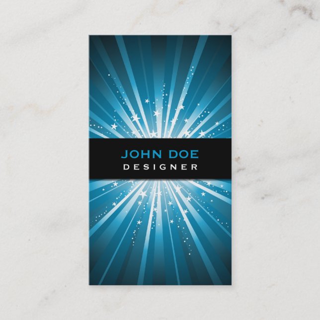 Sternexplosion Design Business Card Visitenkarte (Vorderseite)