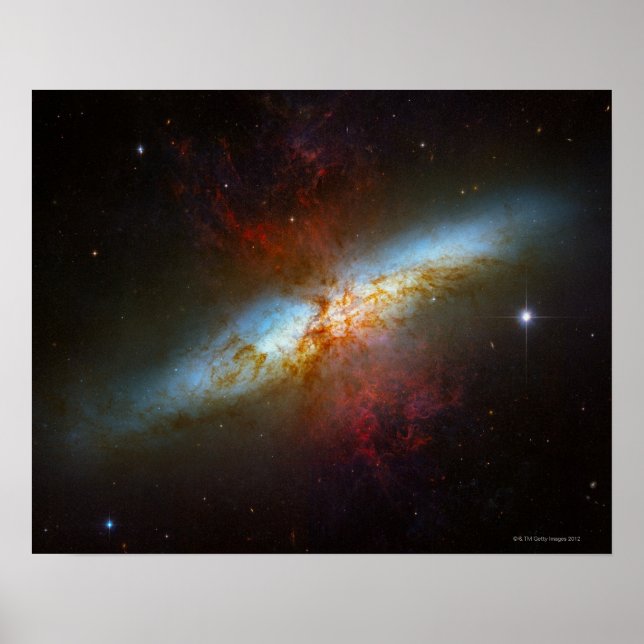 Sternexplosion Galaxy M82 Poster (Vorne)