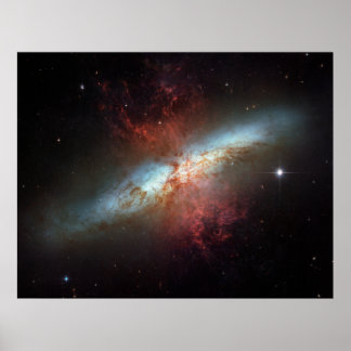Sternexplosion Galaxy M82 Poster