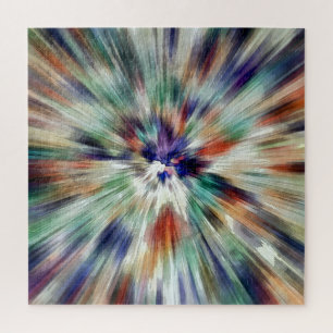 Sternexplosion Gefärbte Krawatte Puzzle