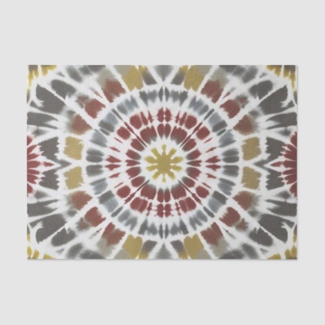 Sternexplosion Gefärbte Krawatte Seidenpapier (Vorderseite)