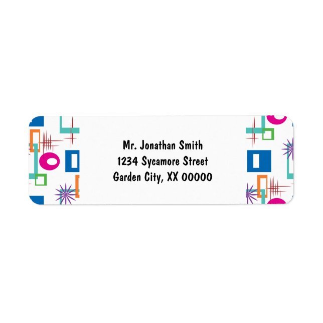 Sternexplosion Geometrisches mehrfarbiges Muster (Vorne)