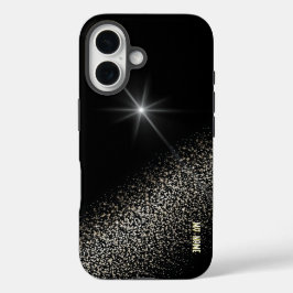 Sternexplosion mit Glitterweg iPhone 16 Hülle