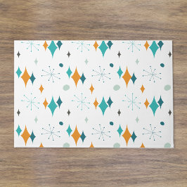 Sternexplosion Mitte Jahrhundert Modernes Muster Fußmatte