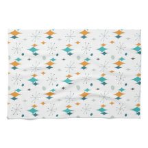 Sternexplosion Mitte Jahrhundert Modernes Muster