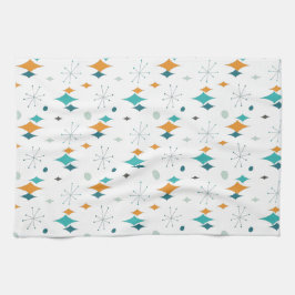 Sternexplosion Mitte Jahrhundert Modernes Muster Geschirrtuch