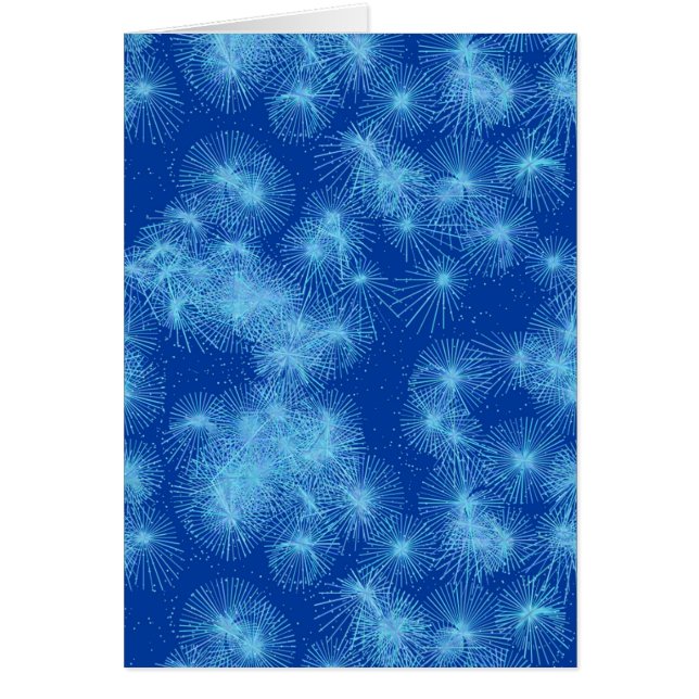 Sternexplosionen aus Eiskristall, blauer Hintergru (Vorne)