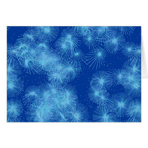 Sternexplosionen aus Eiskristall, blauer Hintergru