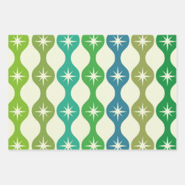 Sternexplosionen des Mittelalters über das Muster  Geschenkpapier Set