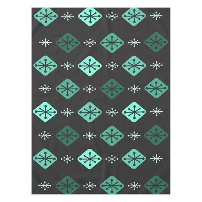 Sternexplosionen des Mitteljahrhunderts Diamonds B Tischdecke (Vorderseite)