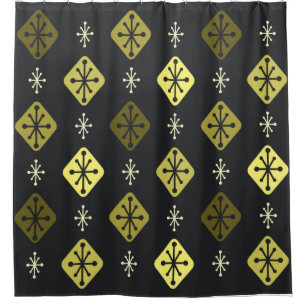 Sternexplosionen des Mitteljahrs Diamonds Black Ye Duschvorhang