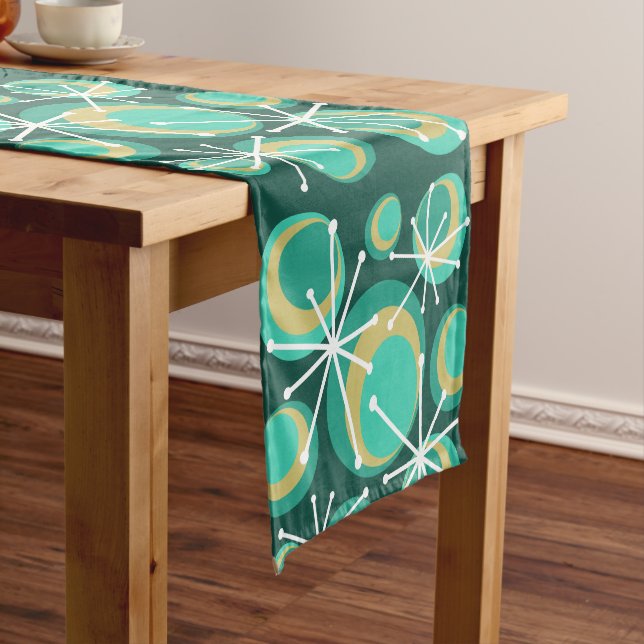 Sternexplosionen des mittleren Jahrhunderts Aquama Kurzer Tischläufer (Beispiel)