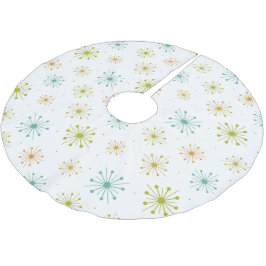 Sternexplosionen für Feuerwerkskörper Mitte des 19 Polyester Weihnachtsbaumdecke