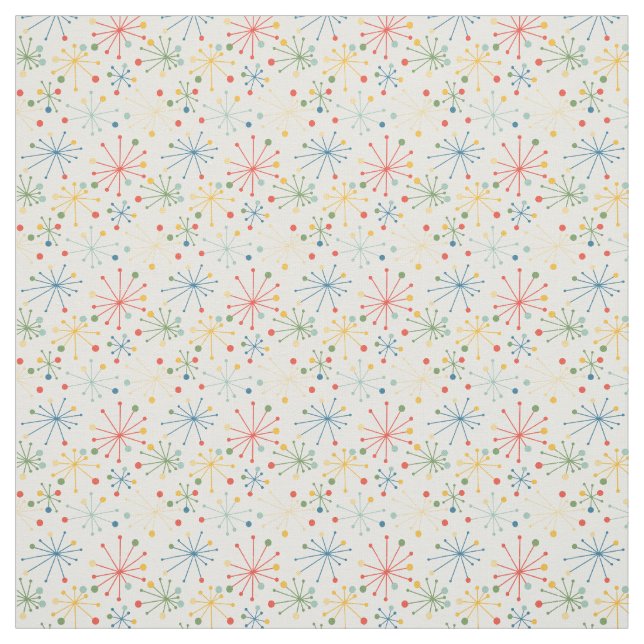 Sternexplosionen in Farbe Stoff (Muster)