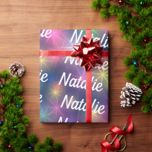 Sternexplosionen Personalisiertes Geschenkpapier