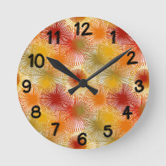 Sternexplosionen Runde Wanduhr