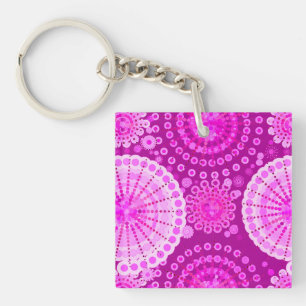 Sternexplosionen und Zahnräder, Amethyst lila Schlüsselanhänger