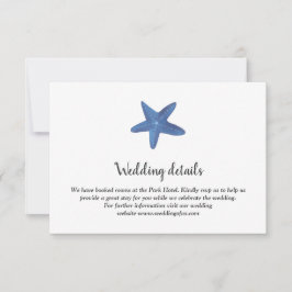 Sternfisch | Angaben zur Hochzeit im Ozean Einladung