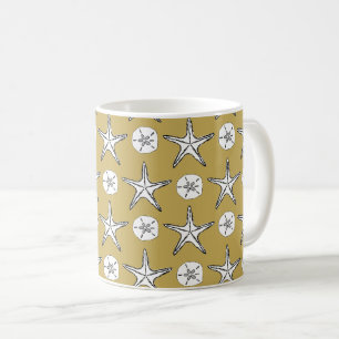 Sternfisch-Dollar-Sketch-Muster Kaffeetasse