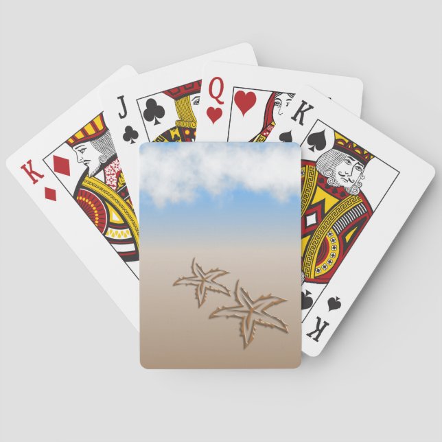 Sternfischstrand Spielkarten (Rückseite)