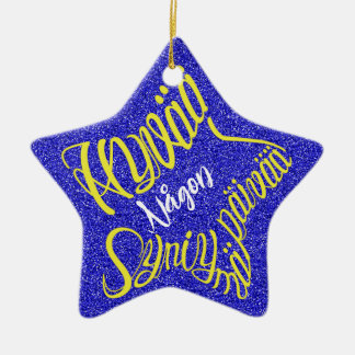 Sternförmige Alles Gute zum Geburtstag! Keramik Ornament