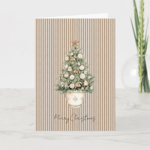 Sternförmige Weihnachtsbaumanhänger mit cremeweiße Karte
