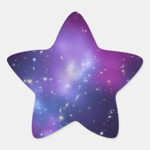 Sternförmiger Aufkleber für Galaxienhaufen