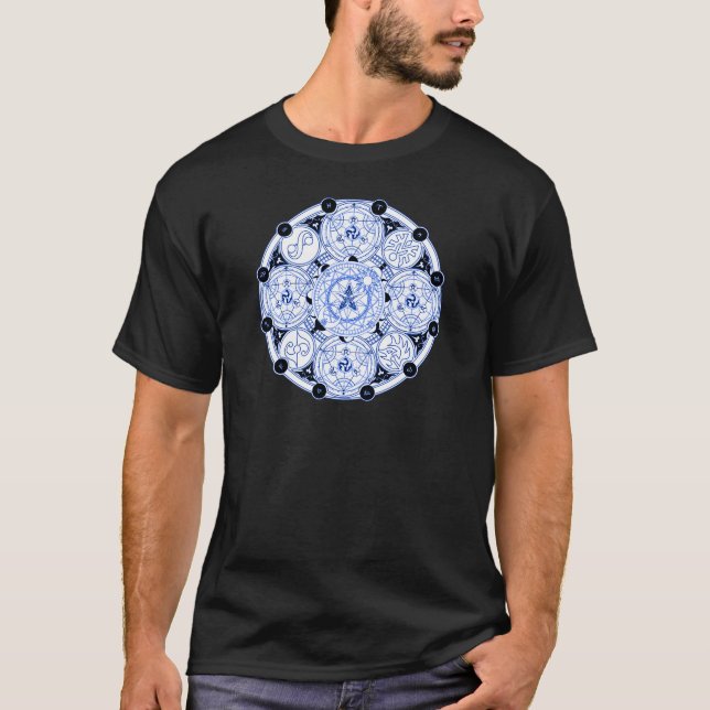 Sternförmiger geistiger Kreis T-Shirt (Vorderseite)