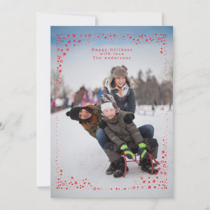 sternförmiger Rahmen Weihnachten Feiertags-Fotokar