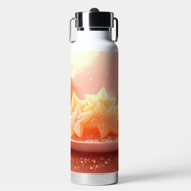 STERNFRUCHT - CARAMBOLE - EXOTISCHE FRÜCHTE TRINKFLASCHE (Vorderseite)