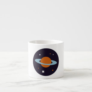 Sterngalaxie des Planeten-Orbit-Universums Espressotasse