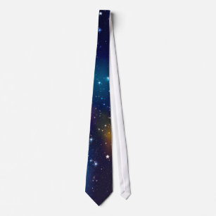 Sterngalaxie-Druck Krawatte
