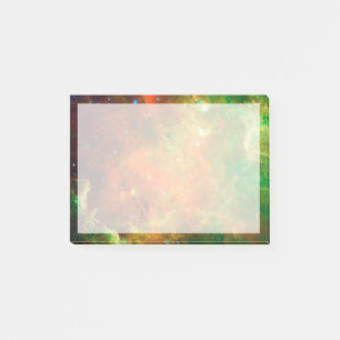 Sternhaufen im nordamerikanischen Nebel. Post-it Klebezettel