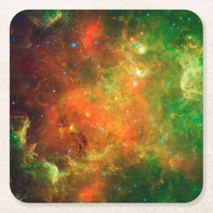 Sternhaufen im nordamerikanischen Nebel. Rechteckiger Pappuntersetzer