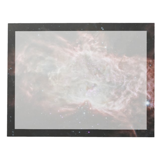 Sternhaufen im Zentrum des Flammennebels. Notizblock (Vorderseite)