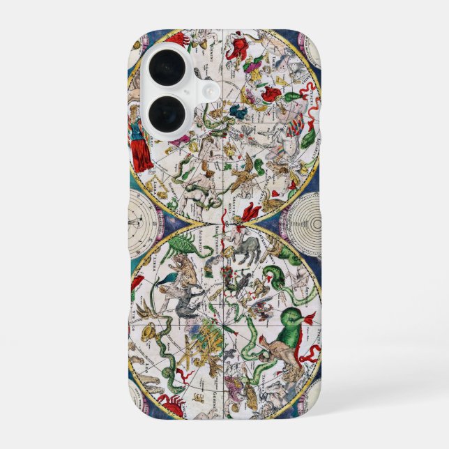 Sternkarte iPhone 16 Hülle (Rückseite)
