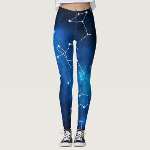 Sternkarte Konstellation Astronomie Liebhaber Leggings