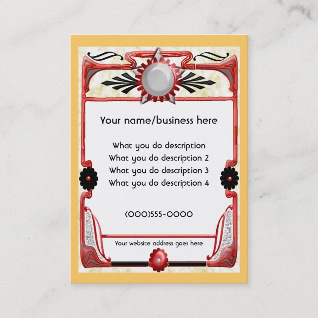 Sternkarte Visitenkarte (Vorderseite)