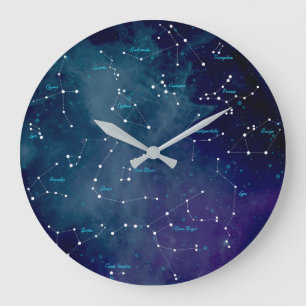 Sternkarten-Sternbilder Astronomie Große Wanduhr