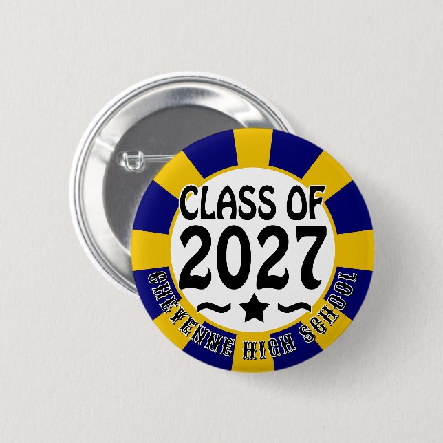 Sternklasse Abschlussjahrgang 2027 Button (Vorne & Hinten)
